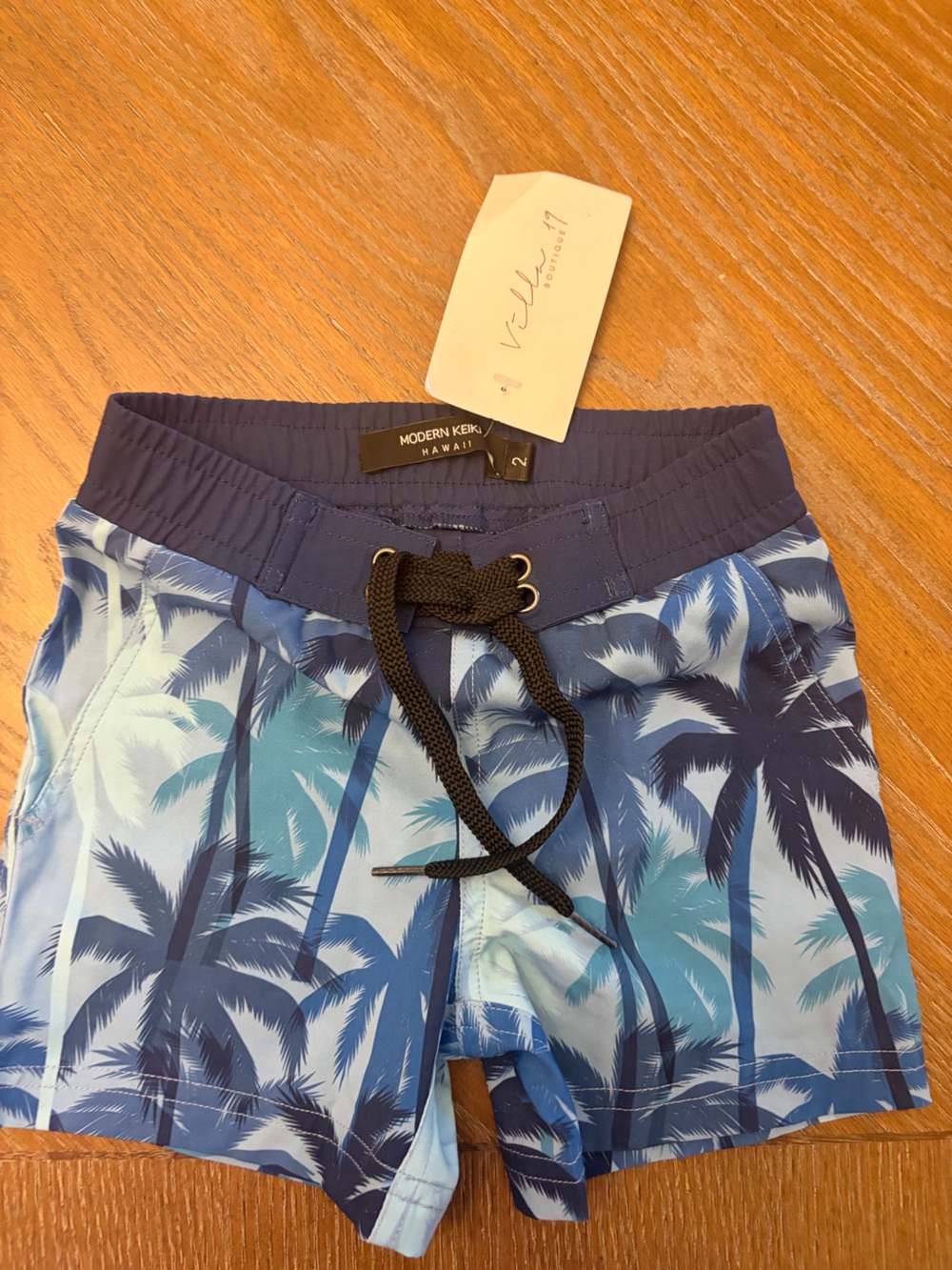 Modern Keiki Navy Swim Shorts